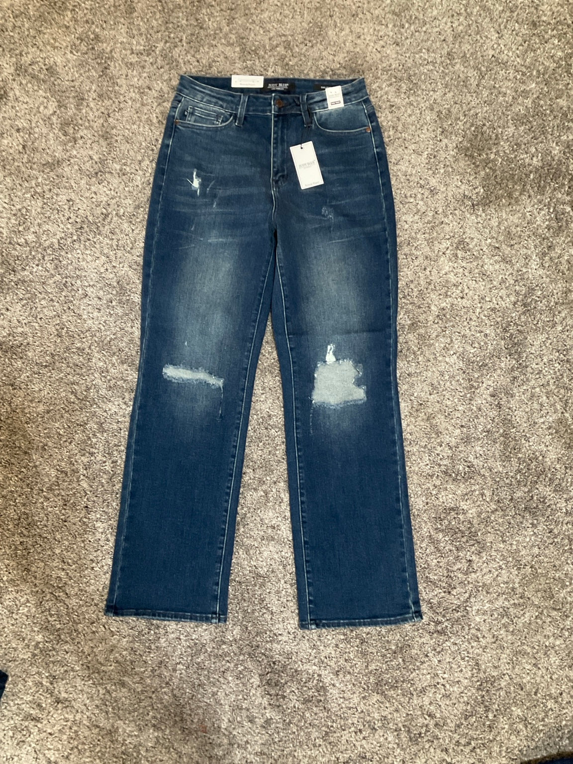 Judy Blue Distressed Dad Jeans – Medium Wash NWT