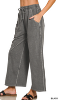 Zenana Drawstring Wide Leg Pants