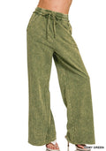 Zenana Relaxed Wide Leg Utility Pants
