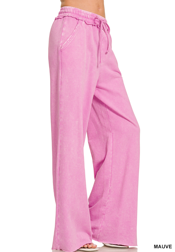 Zenana Relaxed Wide Leg Utility Pants