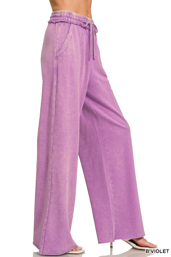 Zenana Relaxed Wide Leg Utility Pants