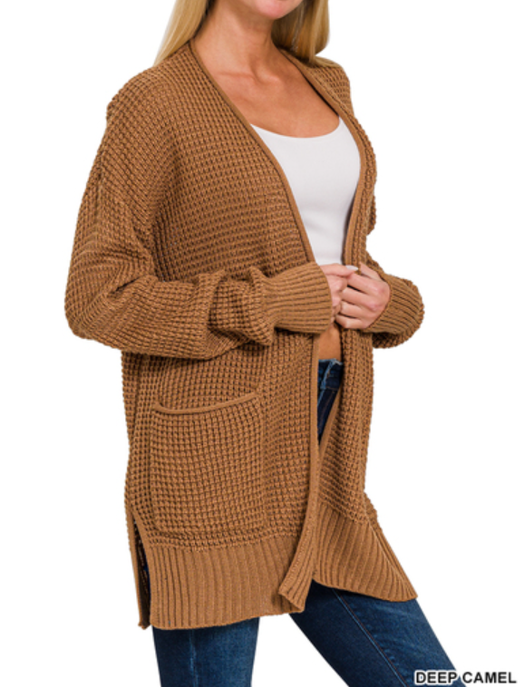 Zenana Open Front Longline Cardigan
